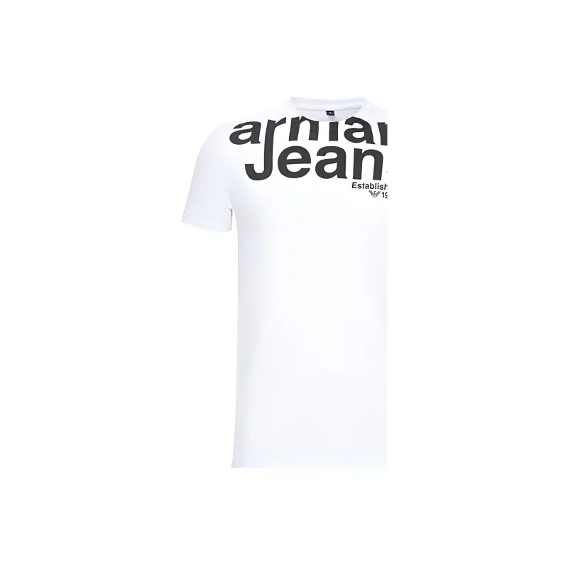 ARMANI JEANS T Shirts Men White-4