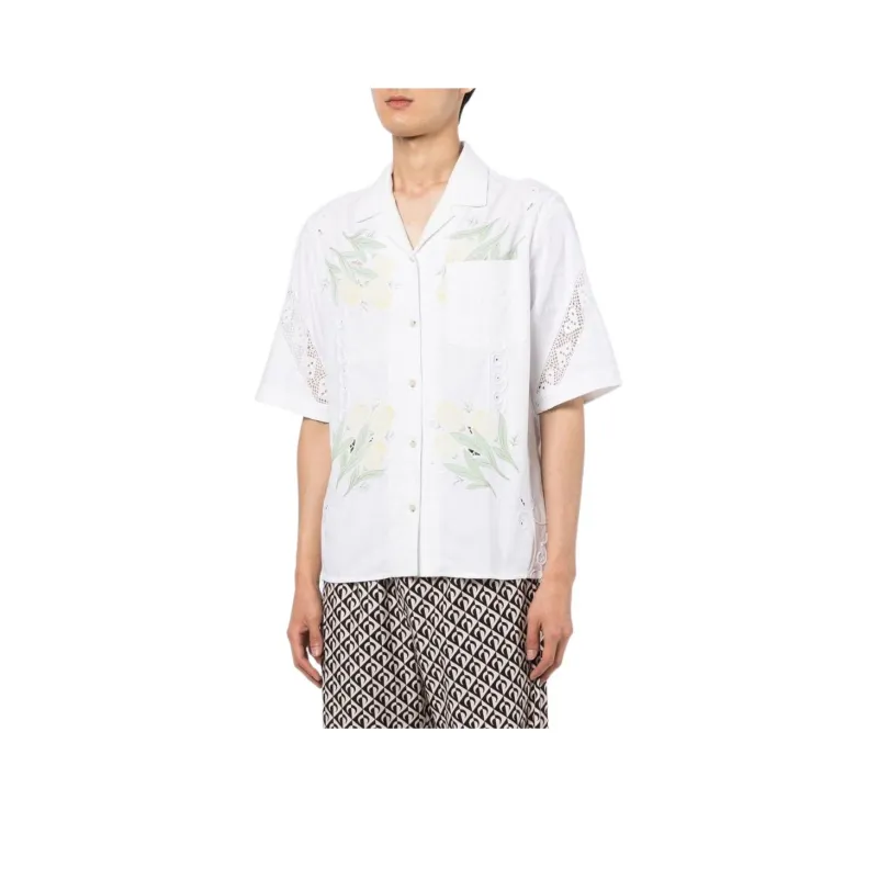 Marine Serre Shirts Men White-0