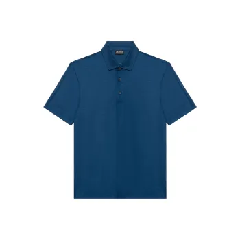 Zzegna Polo Shirts Men Midnight Blue