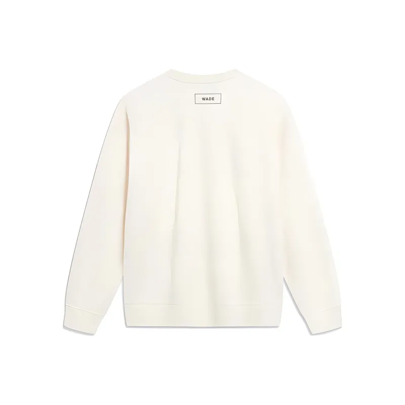 LiNing Sweatshirt Unisex Mixed Color Ecru-1