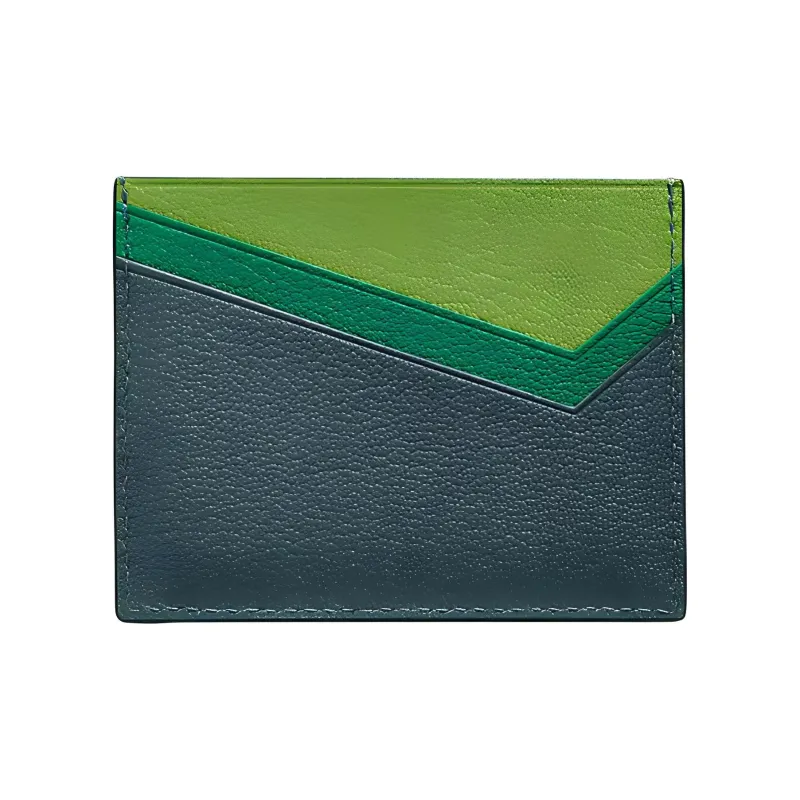 TIFFANY & CO. Tiffany T Goatskin Card Holder Women's Emerald Green-2