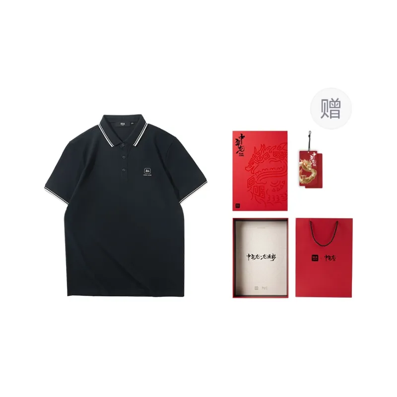 HLA Chinese Dragon Series Polo Shirt Men's-30