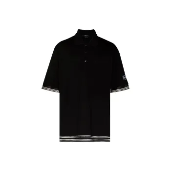 VERSACE Polo Shirts Men Black