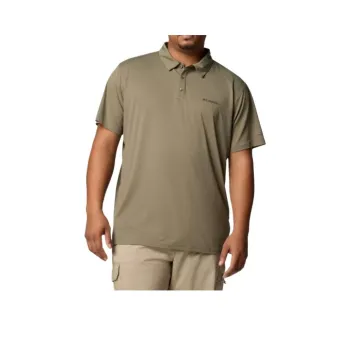 Columbia Tech Trail Utility Polo Shirt Men's Stone Green