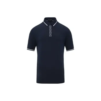 LI NING 1990 Classic Collection Polo Shirt Men's Dark Marine Blue