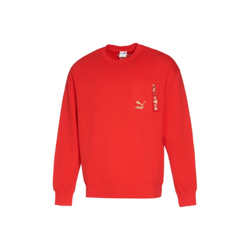 PUMA Sweatshirts Unisex Red-0