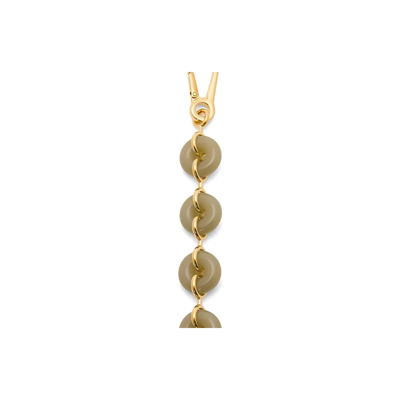 LOEWE Resin Chain Bag Strap Women's Clay Green-1