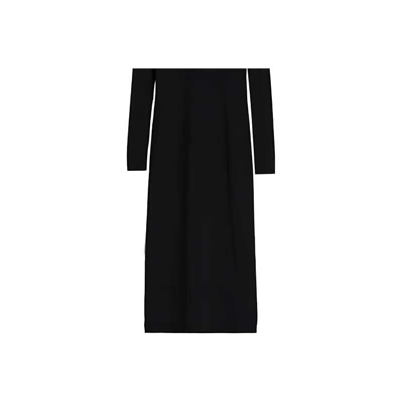 MaxMara Long-Sleeved Dresses Women's Black-4