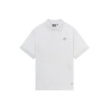 New Balance Polo Shirt Men's Light Gray