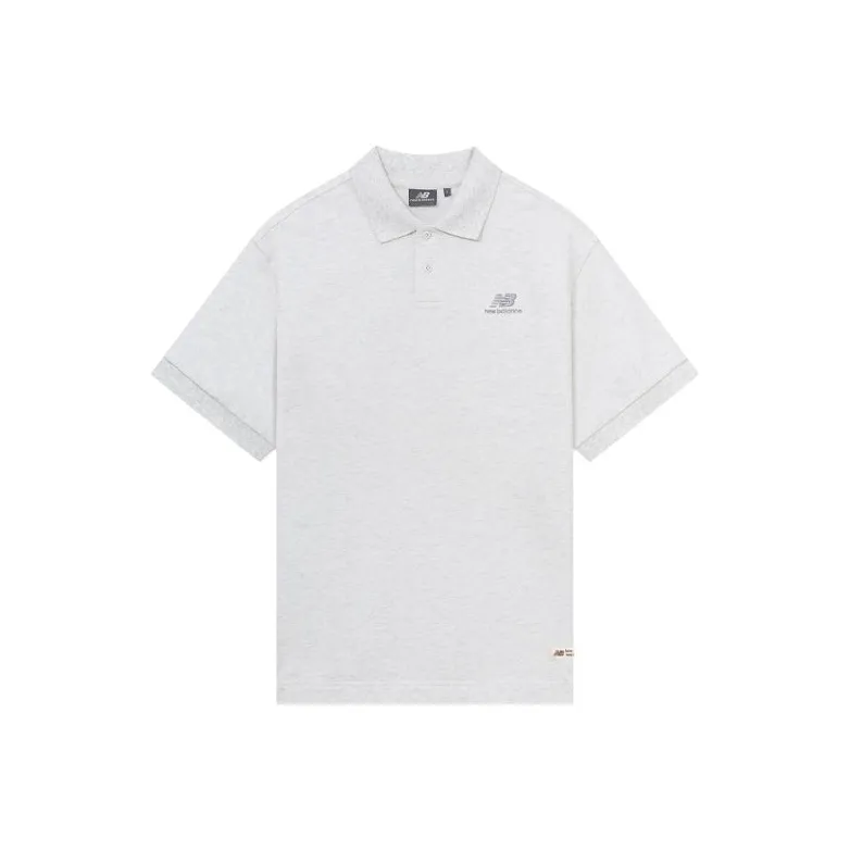 New Balance Polo Shirt Men's Light Gray-0