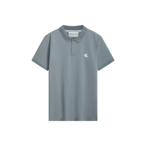 CALVIN KLEIN Polo Shirt Men's Star Gray