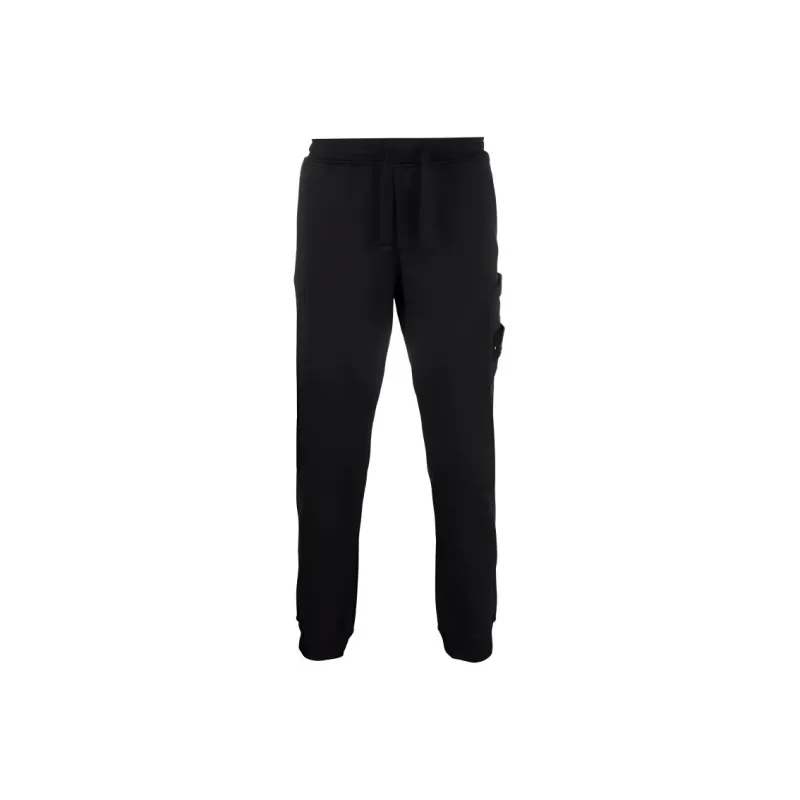 STONE ISLAND Knitted Sports Pants Men's Black-3