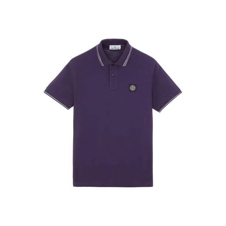 STONE ISLAND Polo Shirts Men Purple-0