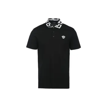 VERSACE Polo Shirts Men Black