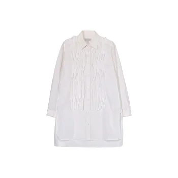 Yohji Yamamoto Long Sleeve Pleated Shirt