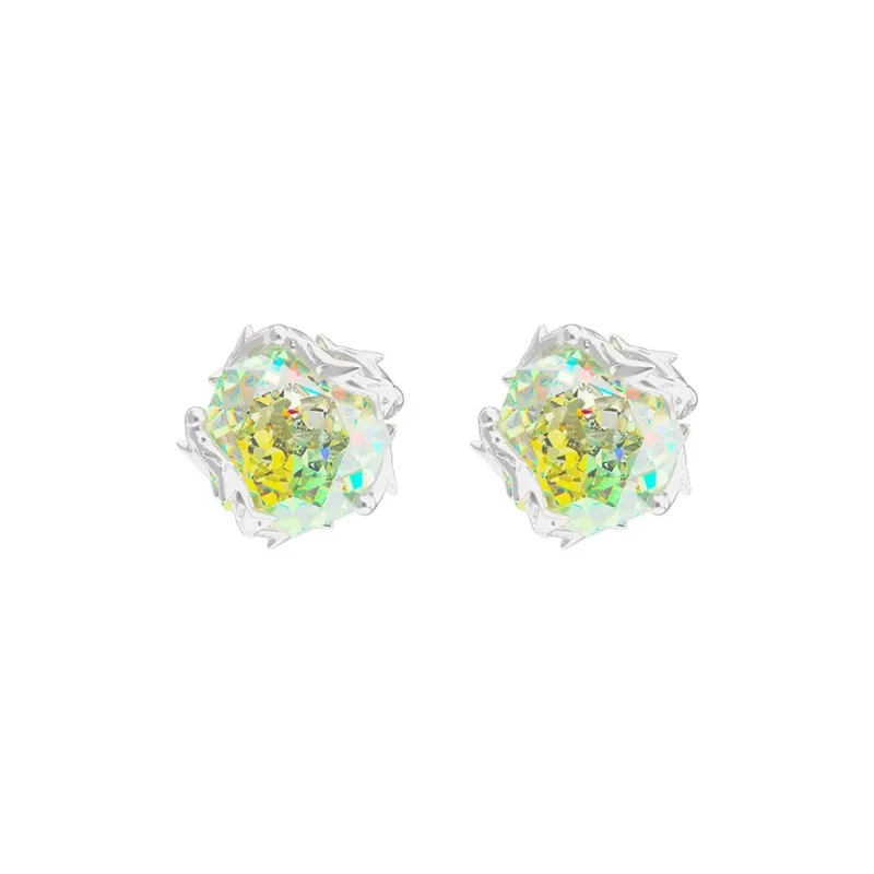 ICEGANG S925 Silver Stud Earrings Unisex-0