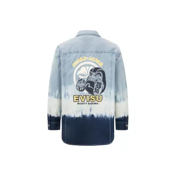 EVISU SS22 Tie dye Denim Shirt Jacket