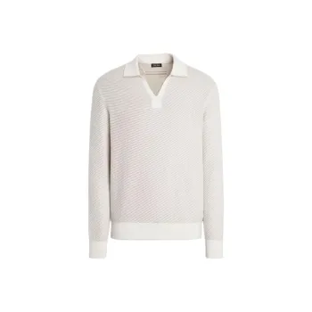 Ermenegildo Zegna Silk cashmere Polo Shirt