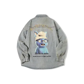 EPTISON Shirts Unisex Denim Gray Blue