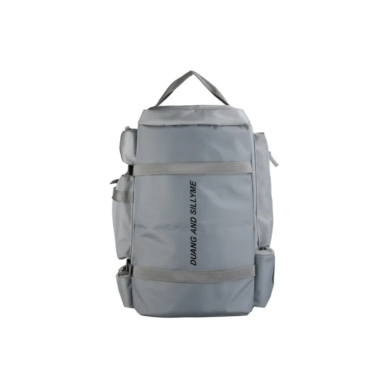 Yalu Nylon Travel Bag Backpack Unisex Light Gray/Dark Gray/Black/Red-7