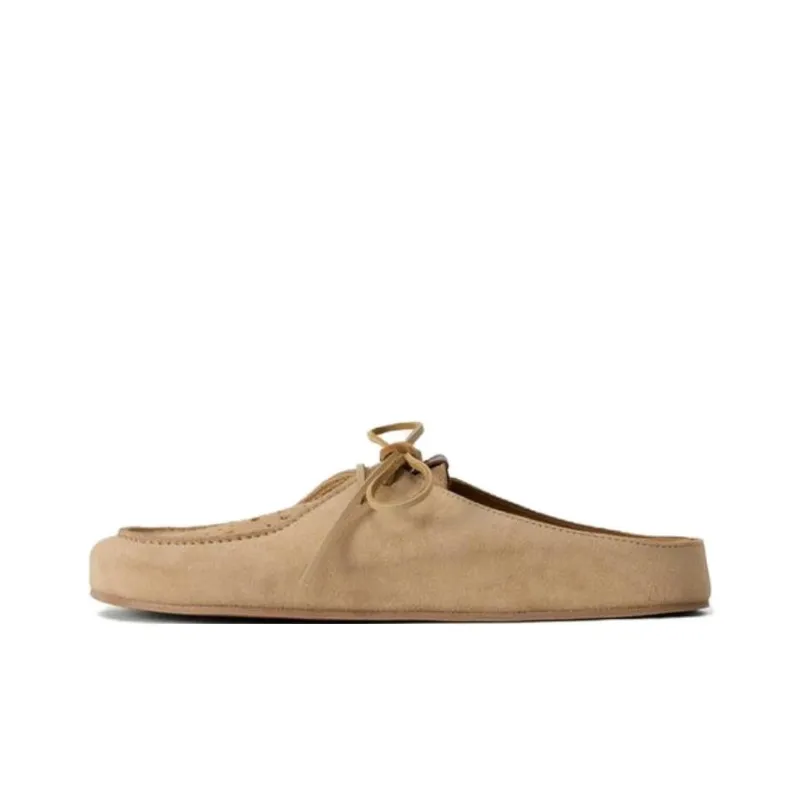 ZARA LIMITED EDITION Abrasion Resistant Closed Toe Slippers Men's Beige-0