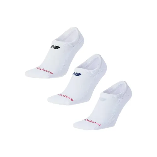 New Balance No Show Socks Men's 3 Pack White