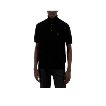 Vivienne Westwood Logo Embroidered Knitted Alex Polo Shirt