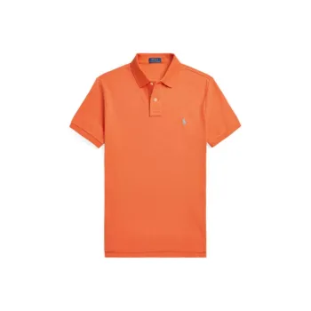 Polo Ralph Lauren Logo Embroidered Straight Hem Polo Shirt