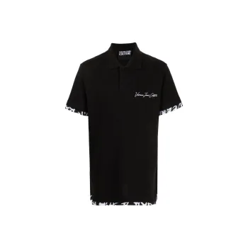 VERSACE JEANS COUTURE Polo Shirt Men's Black