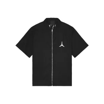 Givenchy Short Sleeve Boxy Fit Zipped Shirt