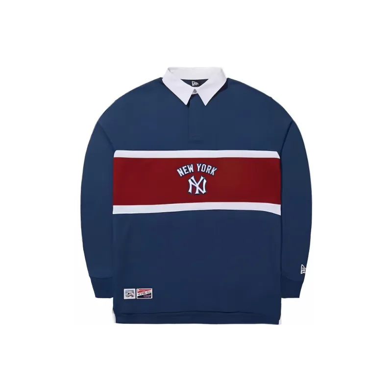 New Era Polo Shirts Unisex Navy Blue-0