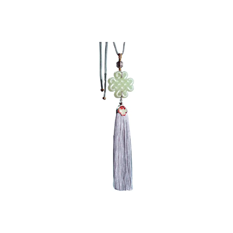 AQI Hetian Jade Pale Greenish White Jade Unisex-7