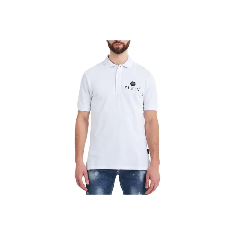 PHILIPP PLEIN Iconic Piqué Cotton Polo Shirt-0