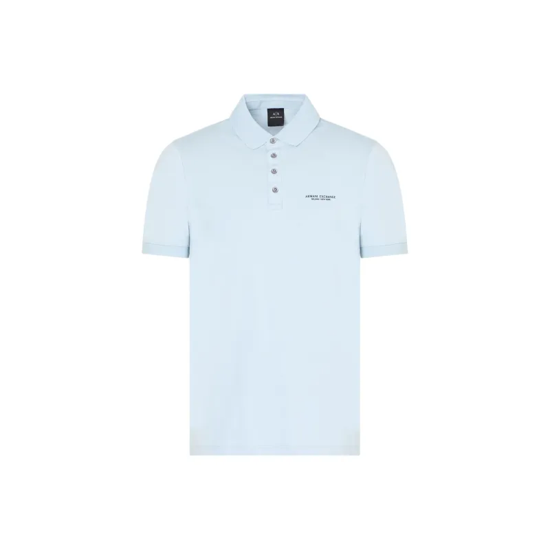 ARMANI EXCHANGEAE Polo Shirt Men's Light Blue-0