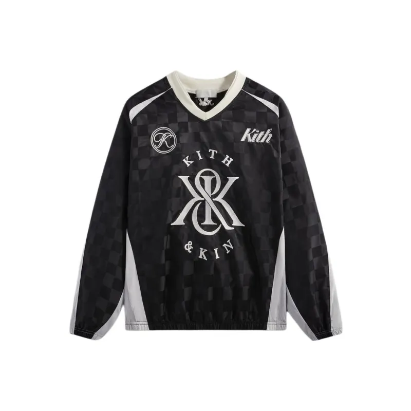 KITH Checkered Satin Dayton Combo Pullover-0