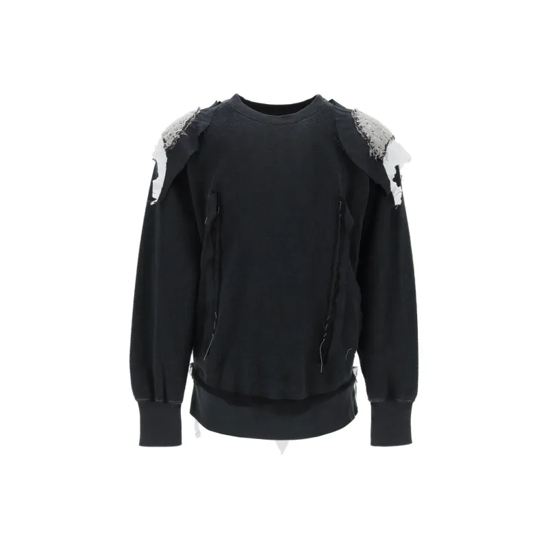 Maison Margiela Terry cloth Patchwork Sweatshirt-0
