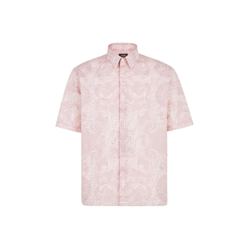 Versace X FENDI X VERSACE Shirts Men Pink-0