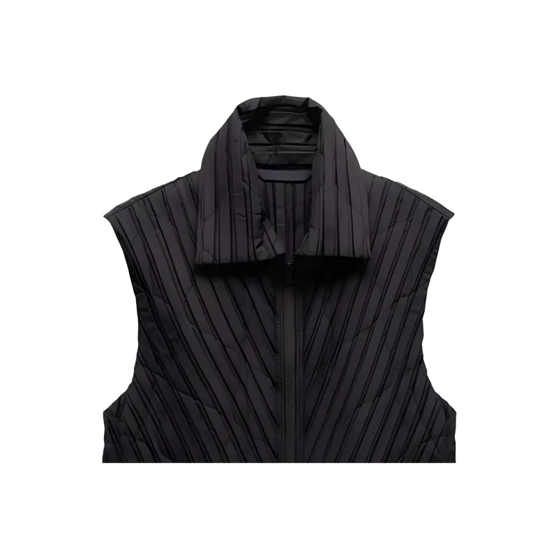 Homme Plissé Issey Miyake Pleated Zip up Gilet-5