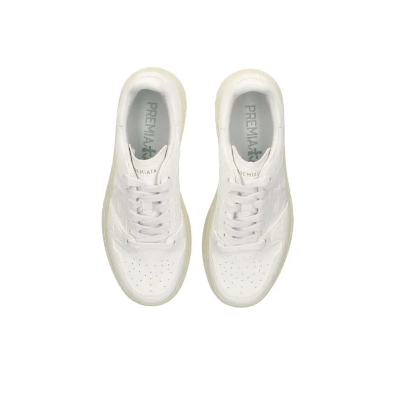 PREMIATA Quinn Low Top Skateboard Shoes Women's White-5