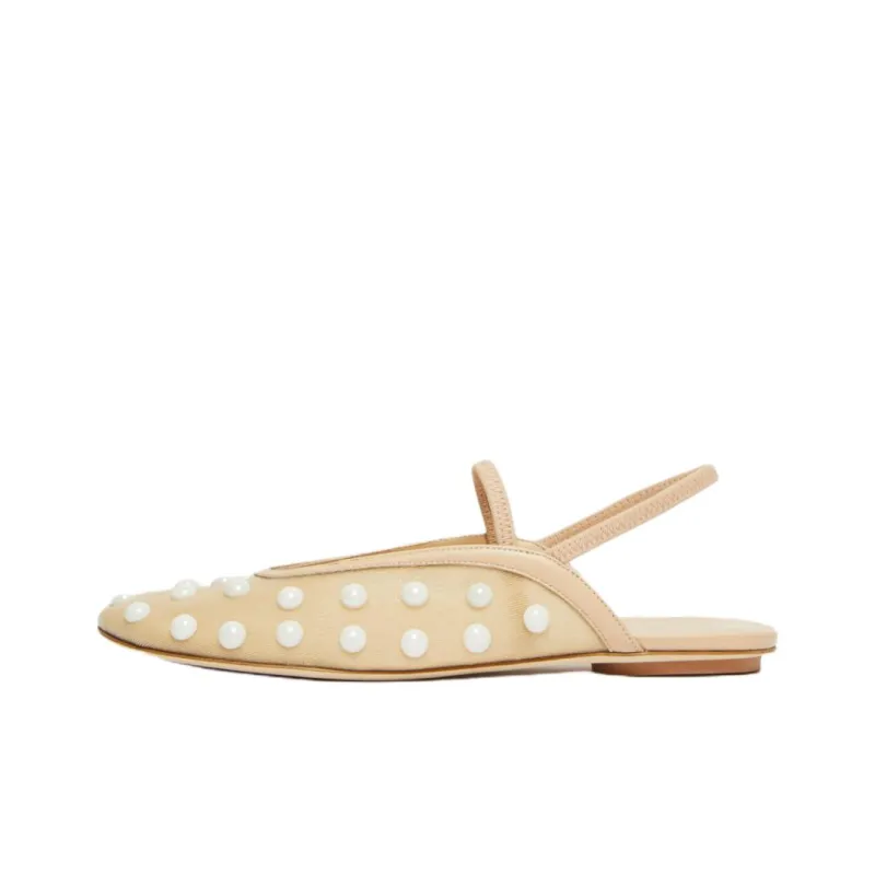 WEEKEND MaxMara Casual Single Shoes Women's Beige-0