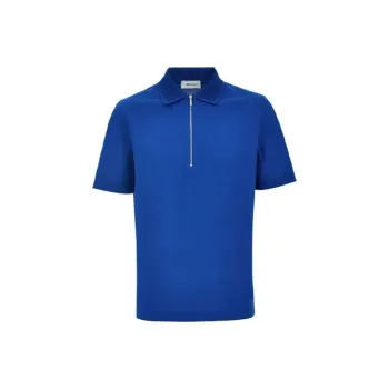 FERRAGAMO Logo-print Zip-up Polo Shirt