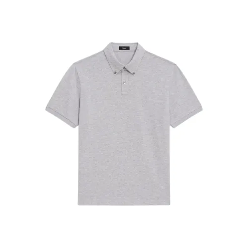 THEORY Polo Shirt Men's Light Gray