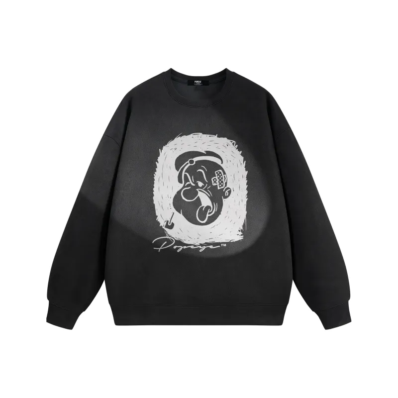 POPEYE Sweatshirt Fall And Winter Unisex Includes Gift Box Sets-12