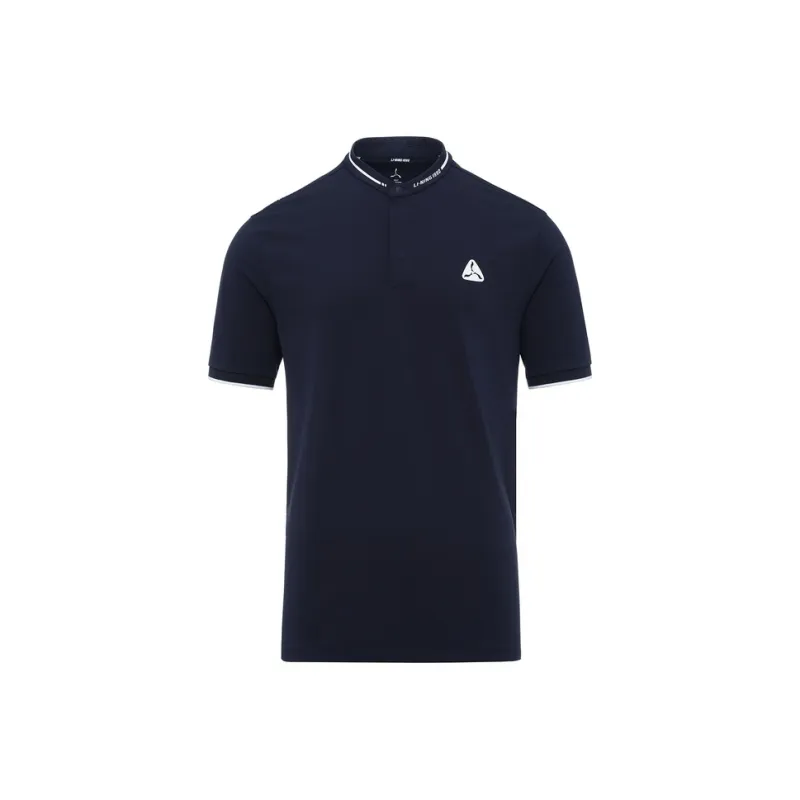 LI NING 1990 Golf Series Polo Shirt Men's Dark Marine Blue-0
