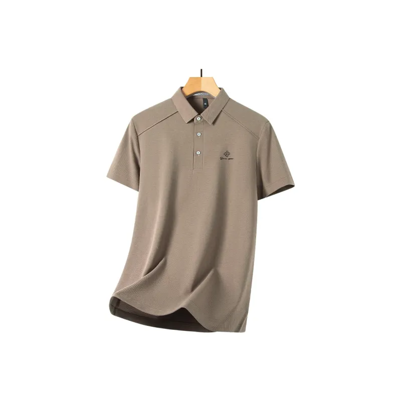 Red bean Polo Shirts Men-4