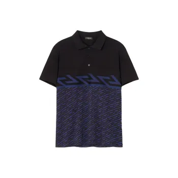 VERSACE Polo Shirts Men Black