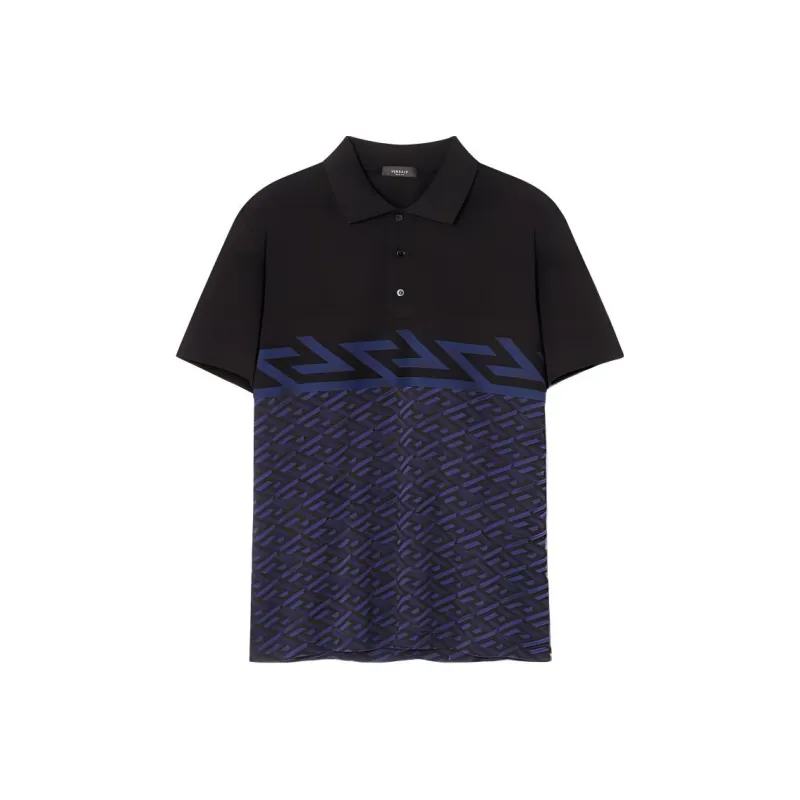 VERSACE Polo Shirts Men Black-0
