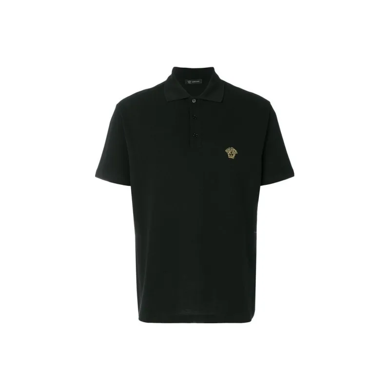 VERSACE SS23 Polo Shirt Men's Black-0