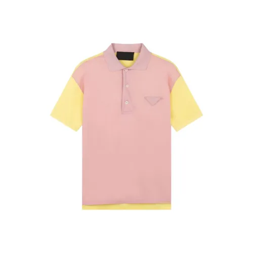 PRADA Polo Shirts Men Pink