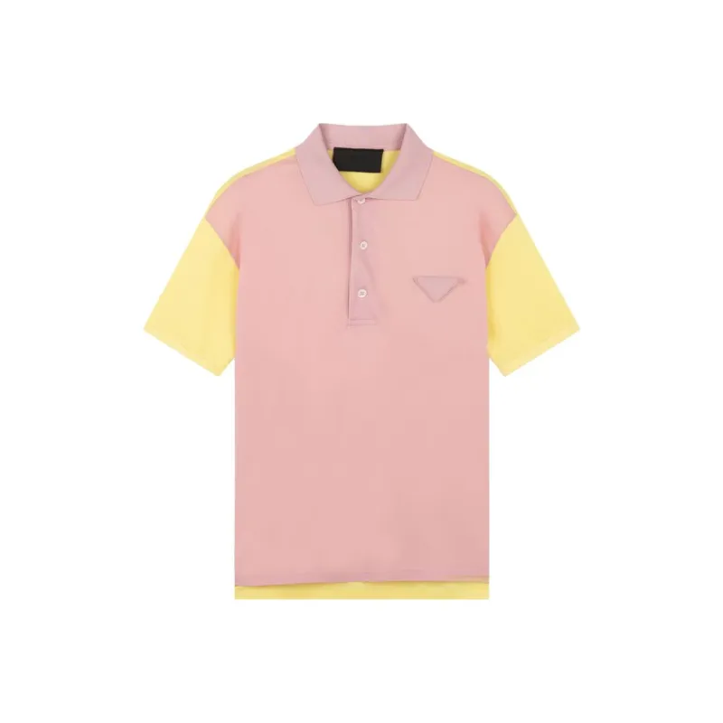 PRADA Polo Shirts Men Pink-0